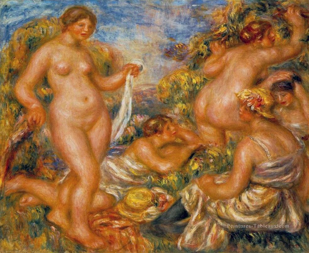 baigneurs Pierre Auguste Renoir Peintures à l'huile